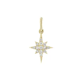 10K Gold Little Lila Pave Diamond Pendant