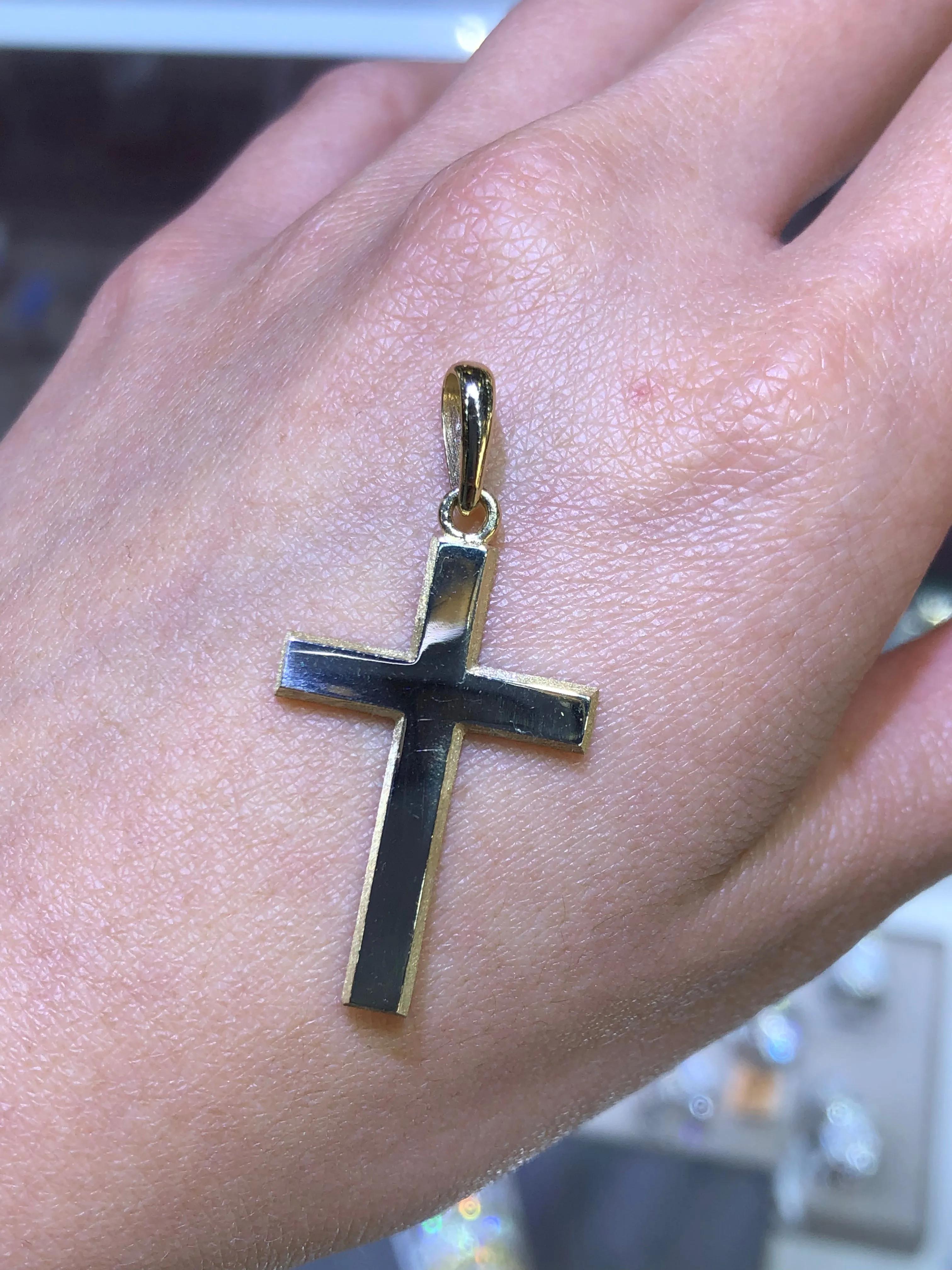 14K Gold Cross Pendant