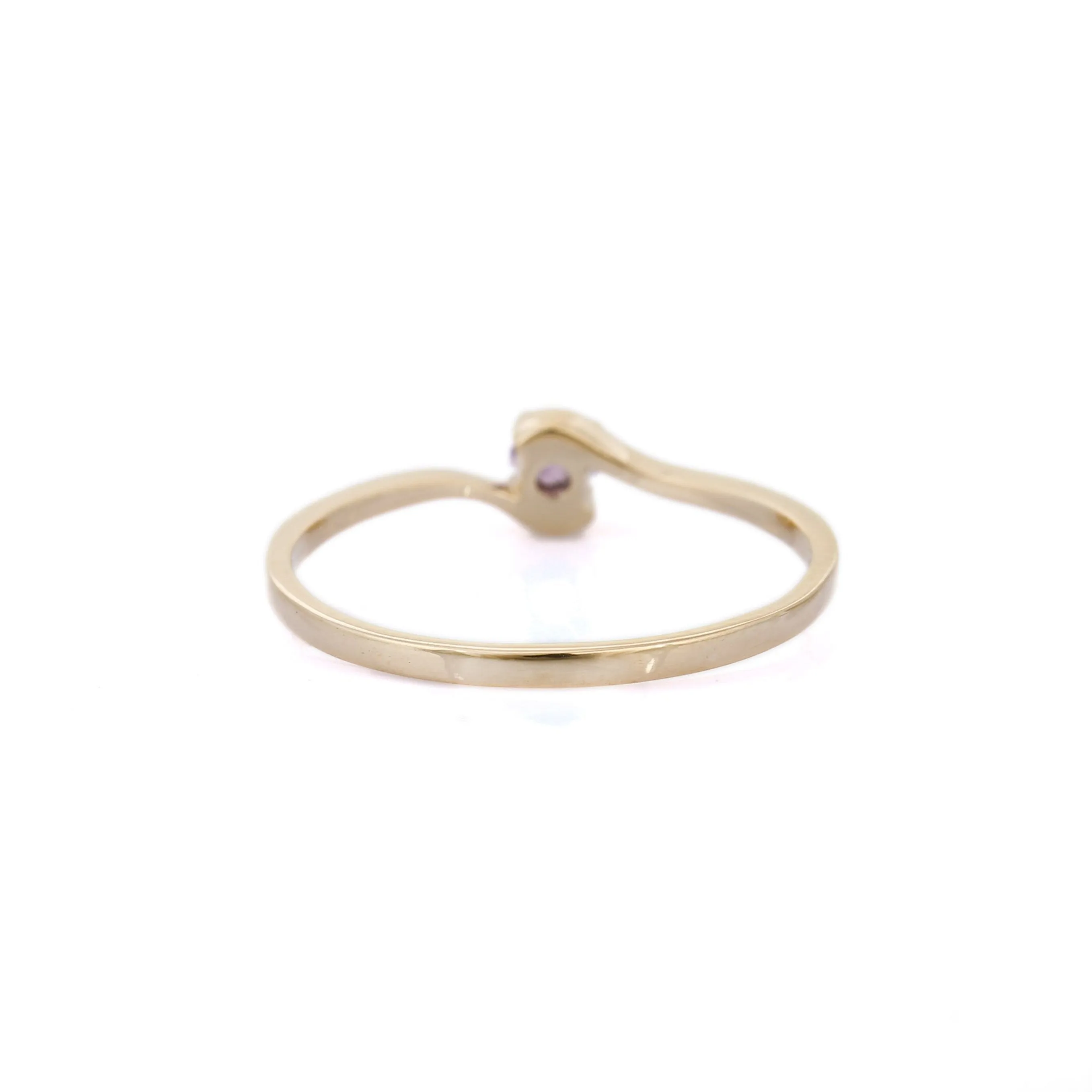 14K Gold Natural Pink Sapphire Ring