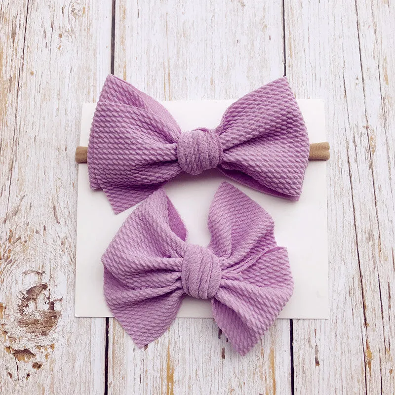 2-Piece Baby Bow Hair Band   Hair Clip