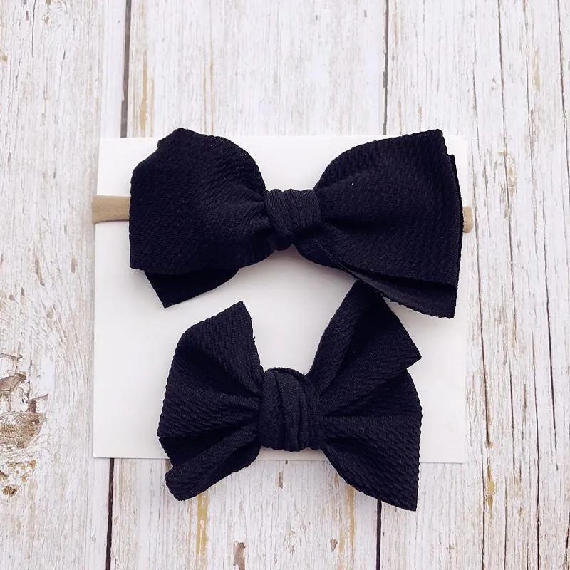 2-Piece Baby Bow Hair Band   Hair Clip