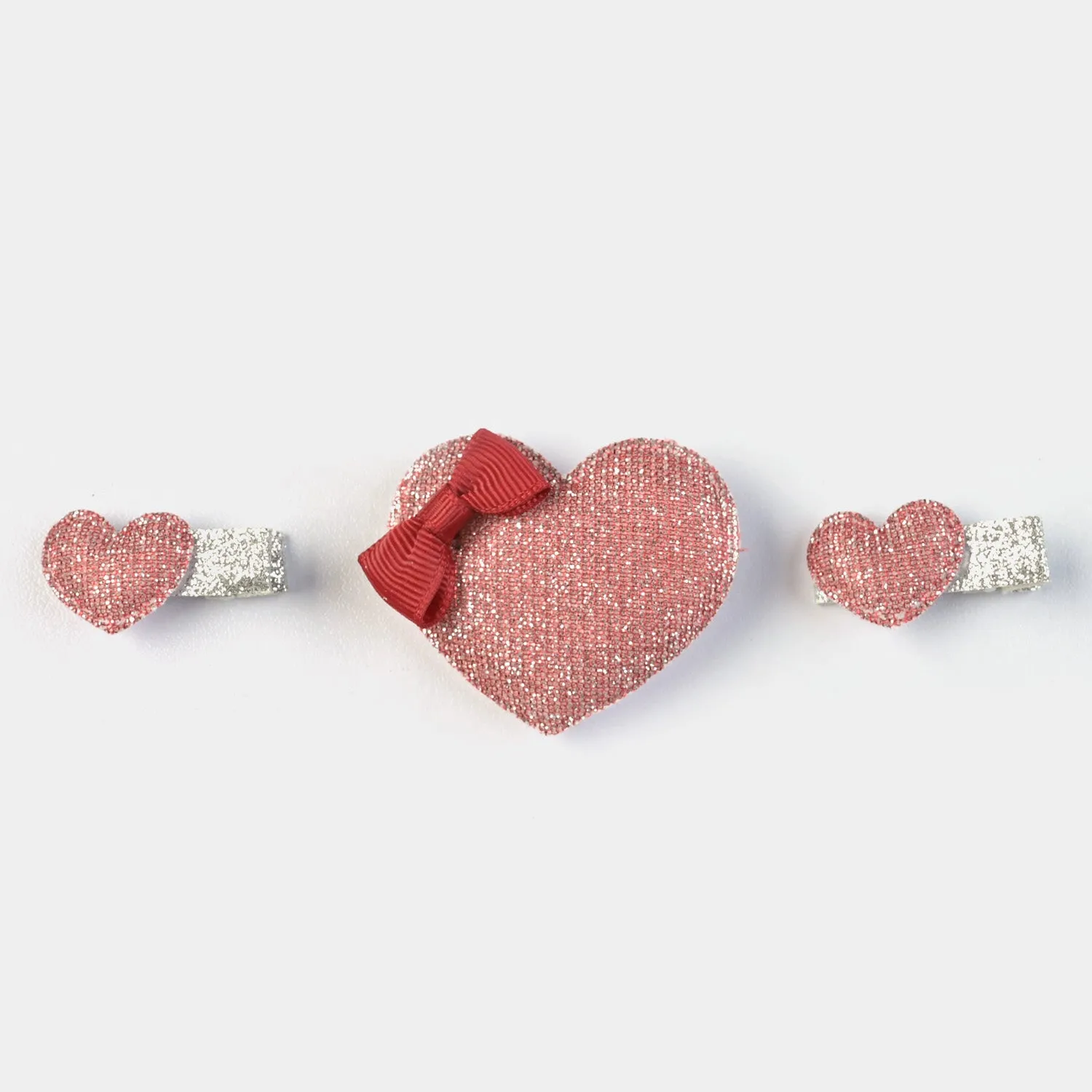 3PC Pack Stylish Heart Hair Pins For Girls