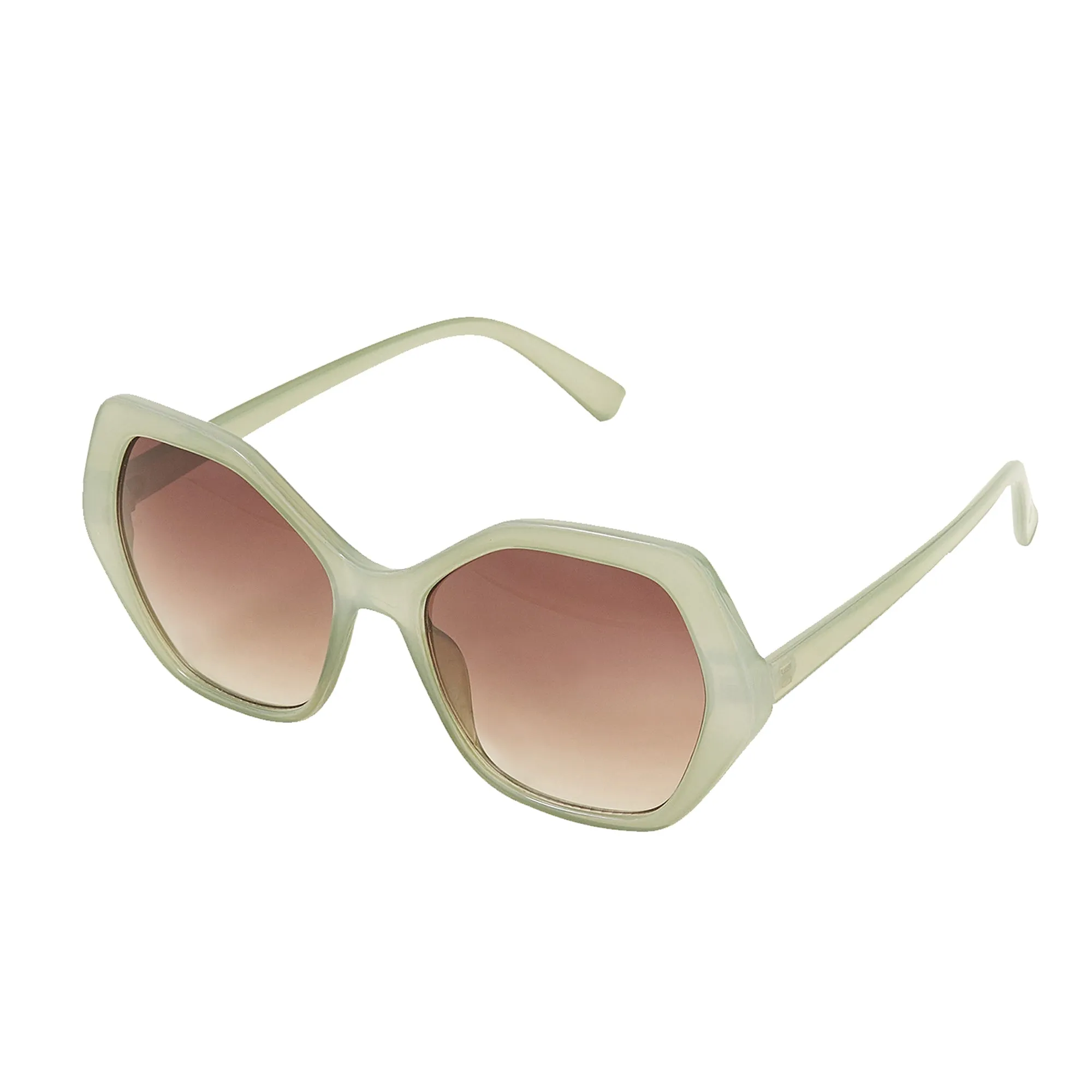 Accessorize London Women's Oversized Hexagon Sunglasses