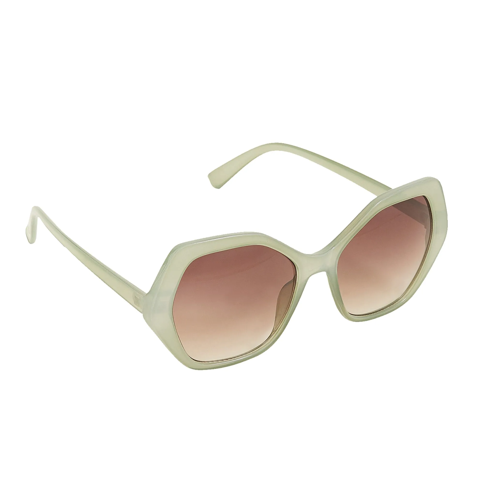 Accessorize London Women's Oversized Hexagon Sunglasses