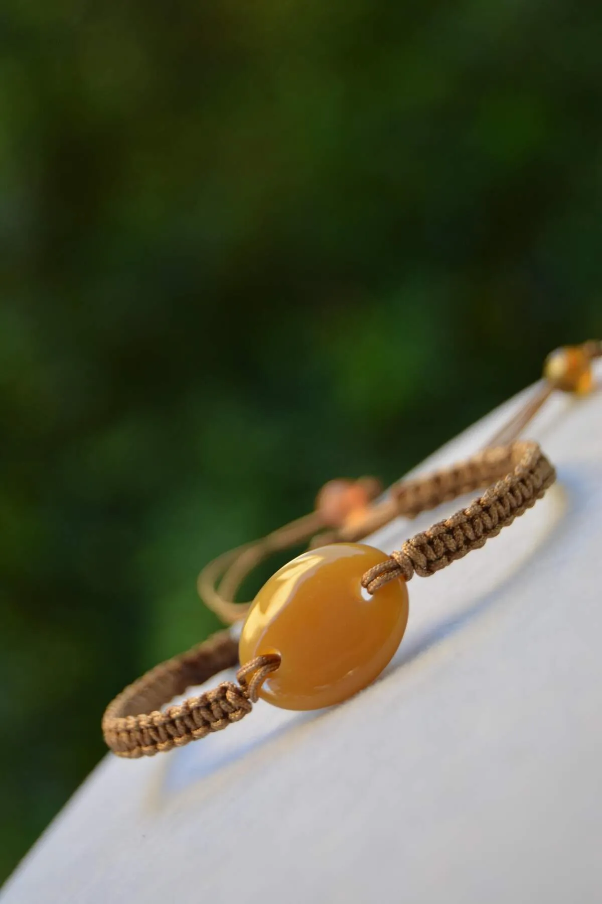 Agate Natural Stone Macrame Sport Bracelet