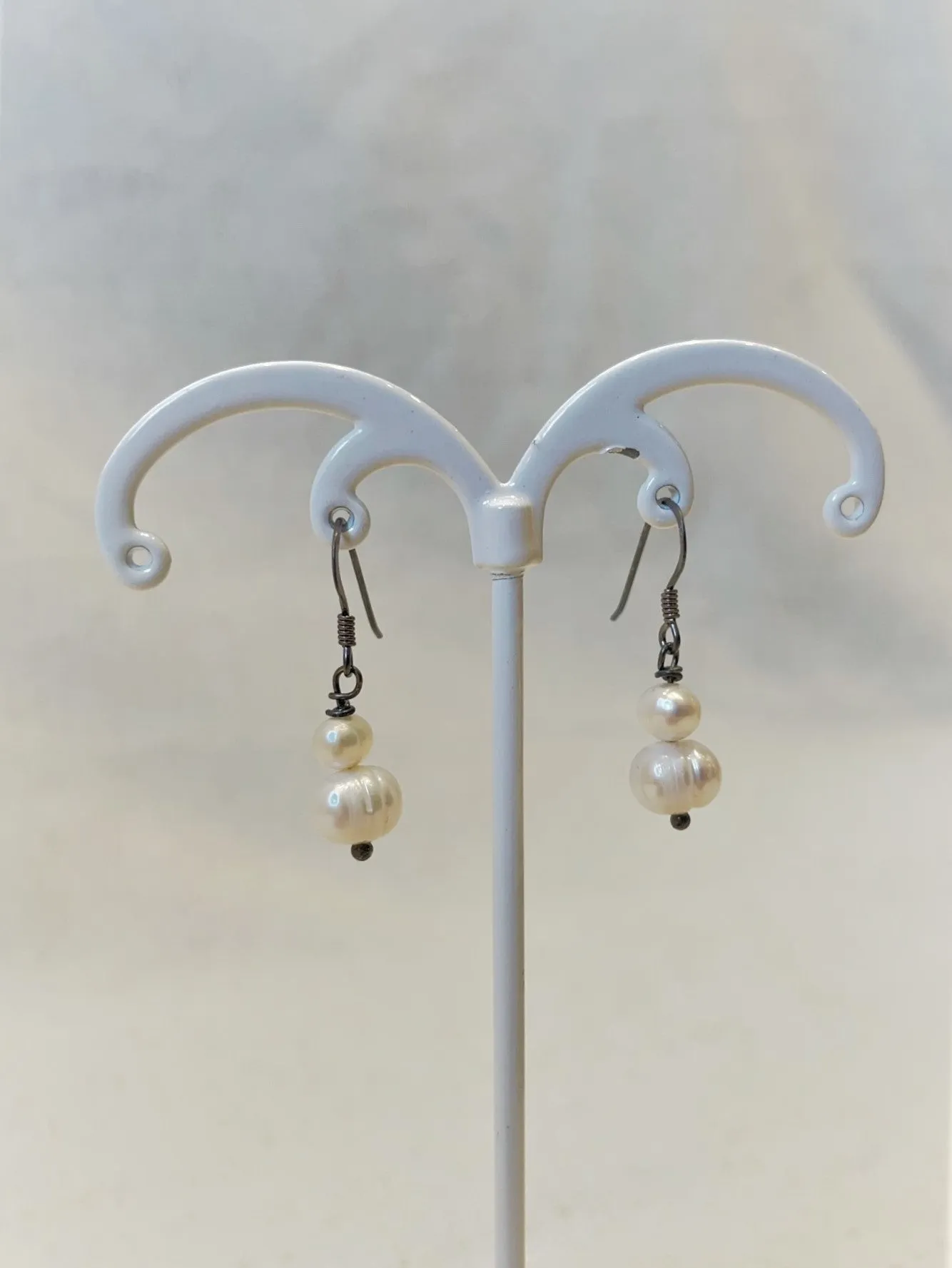 Alice Rose Jewellery - Drop Pearl Double