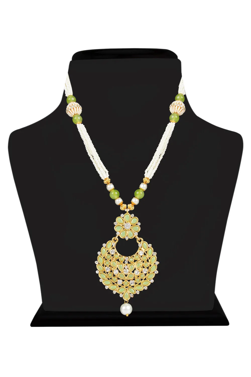 Alloy Necklace Set in Green