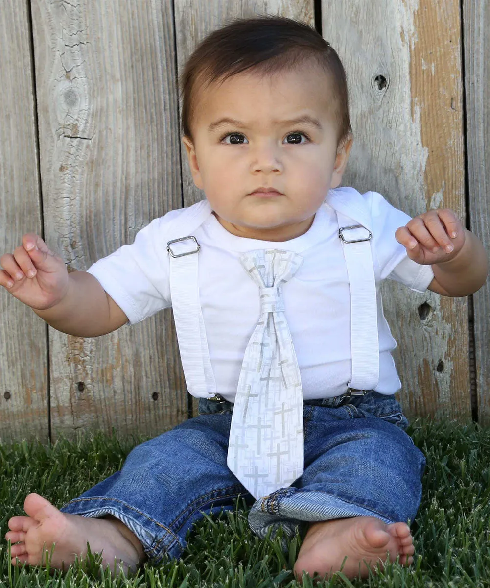 Baby Ties - Plaid Tie - Cross Tie - 4th of July - Neon Tie - Boy Tie Outfit - Tie Bodysuit - Newborn Tie - Snap On Tie - Cute Baby Ties