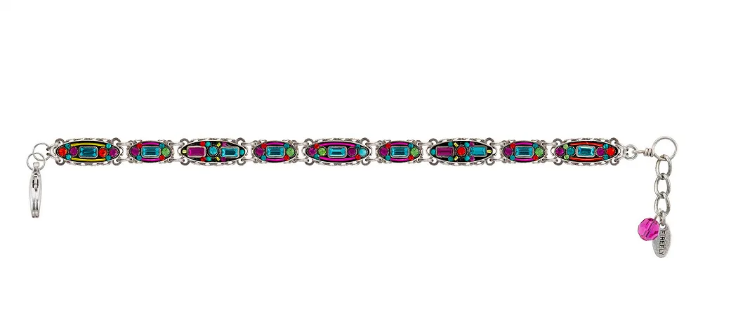 Baguette Multicolor Oval Bracelet