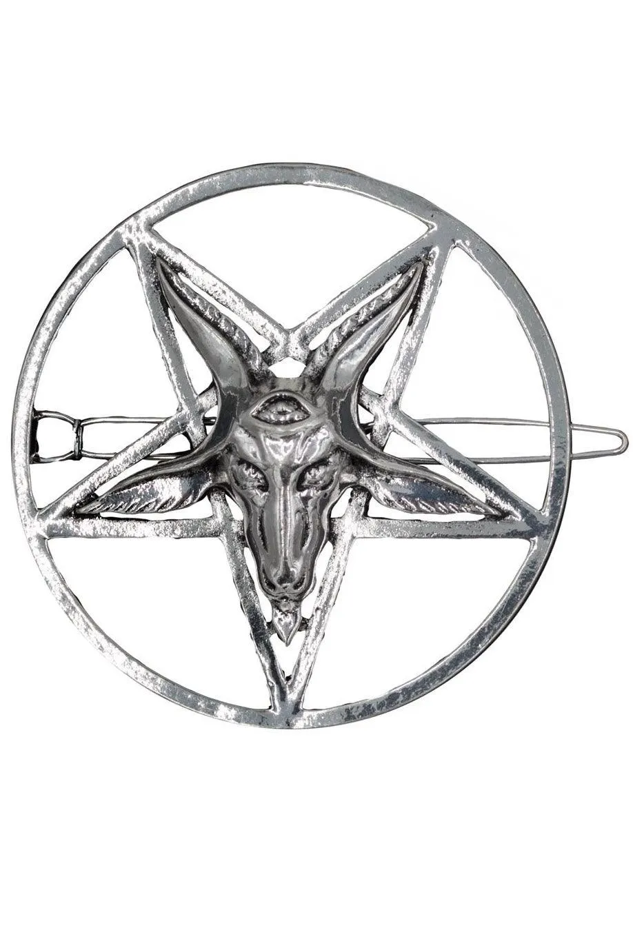 Baphomet Circle Hair Clip