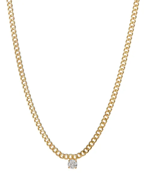 Bardot Stud Charm Necklace | Gold