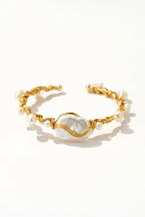 Baroque Freshwater Pearl Bangle