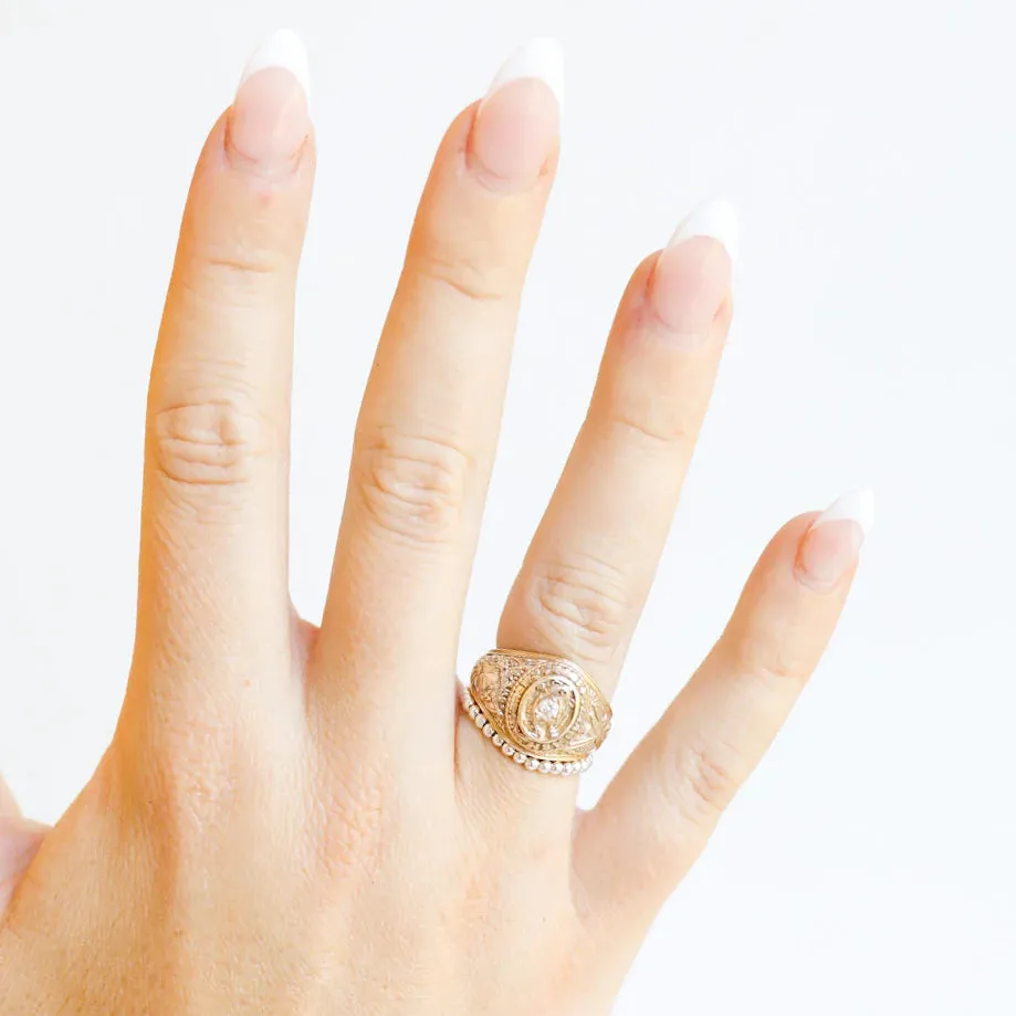 Beaded Blondes | Lexi 2MM Beaded Band Ring in Silver