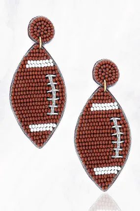 Beaded Teardrop Sport Earring