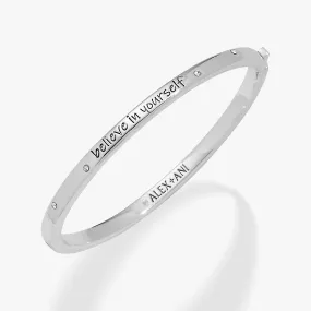 'Believe in Yourself' Mantra Bangle