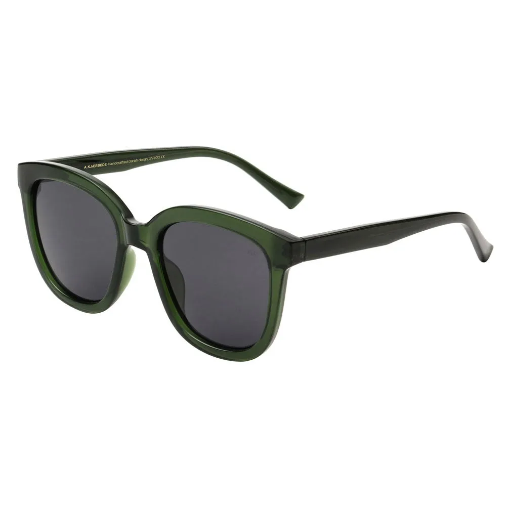 Billy Sunglasses - Dark Green Transparent