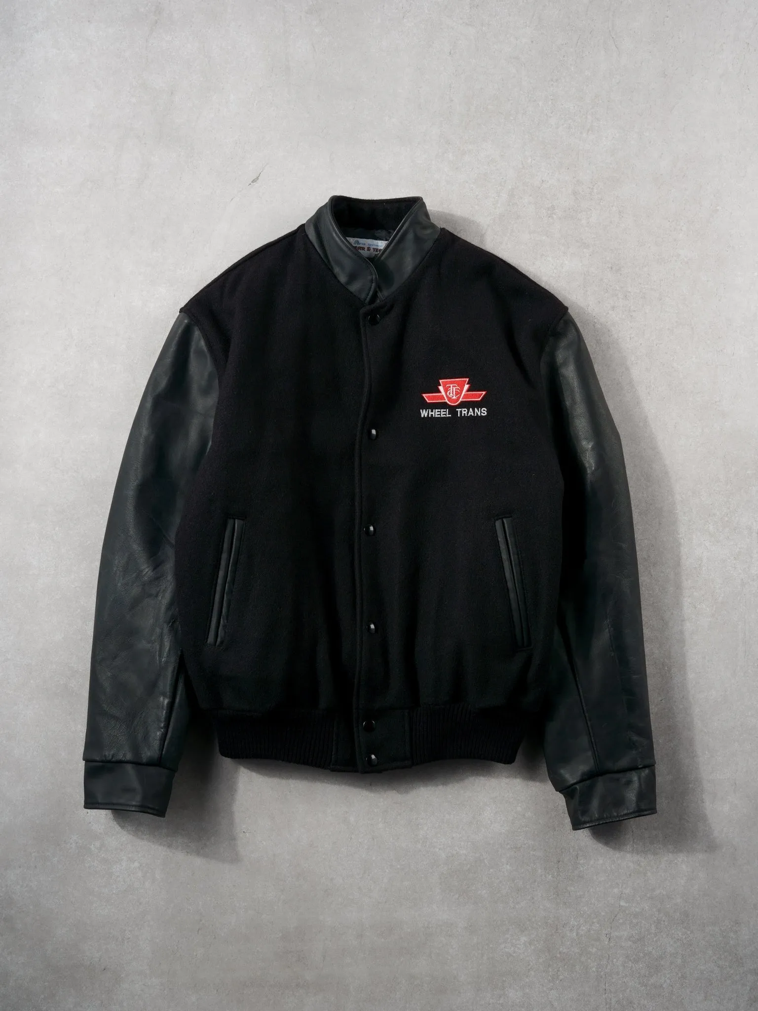 Black TTC Wheel Trans Ride The Rocket Bomber Jacket (L)