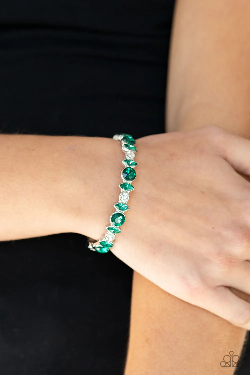 BLING Them To Their Knees - Green Bracelet