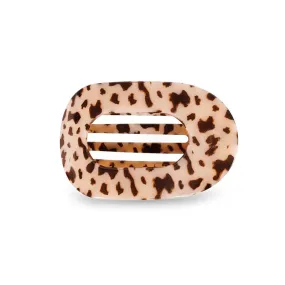 Blonde Tortoise Flat Oval Hair Clip