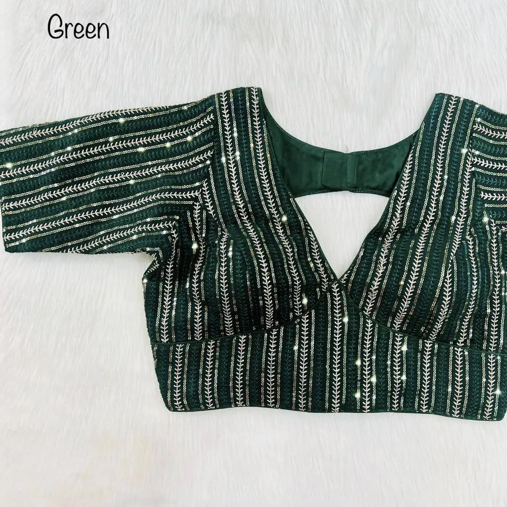 Bollywood Style Designer Blouse In Green