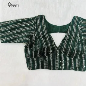 Bollywood Style Designer Blouse In Green