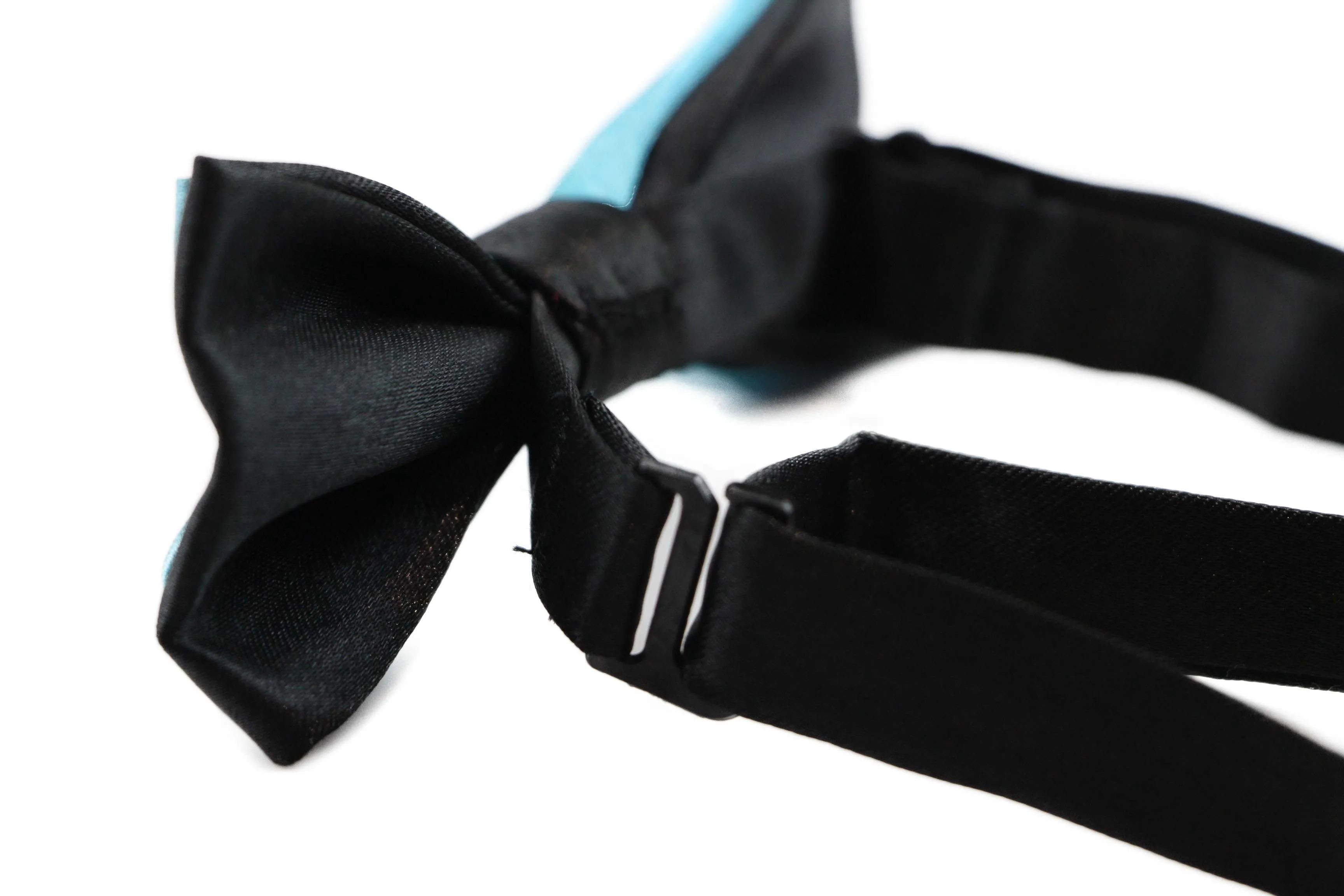 Boys Sky Blue Two Tone Layer Bow Tie