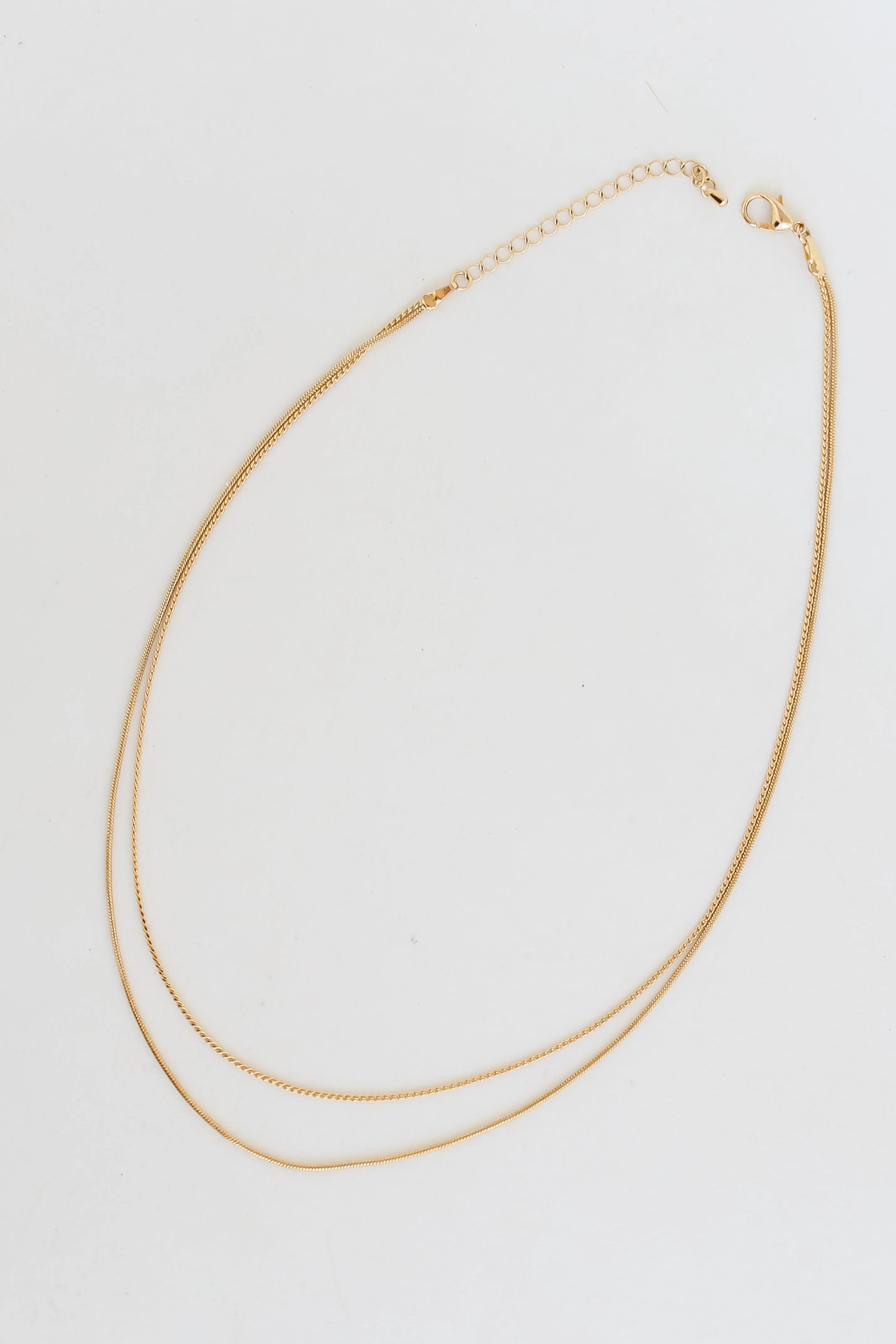 Brianna Gold Layered Chain Necklace