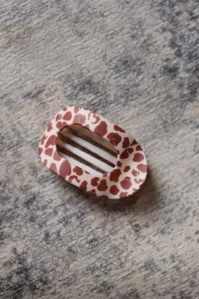 Brown Oval Hair Clip