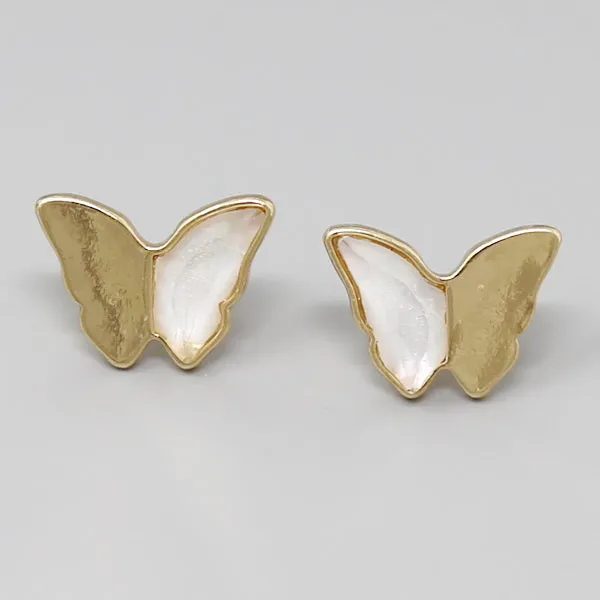 Butterfly Acrylic Stud Earrings