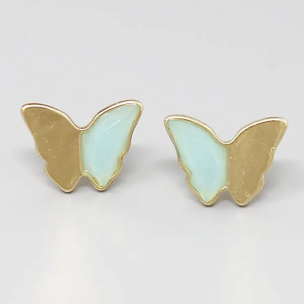 Butterfly Acrylic Stud Earrings