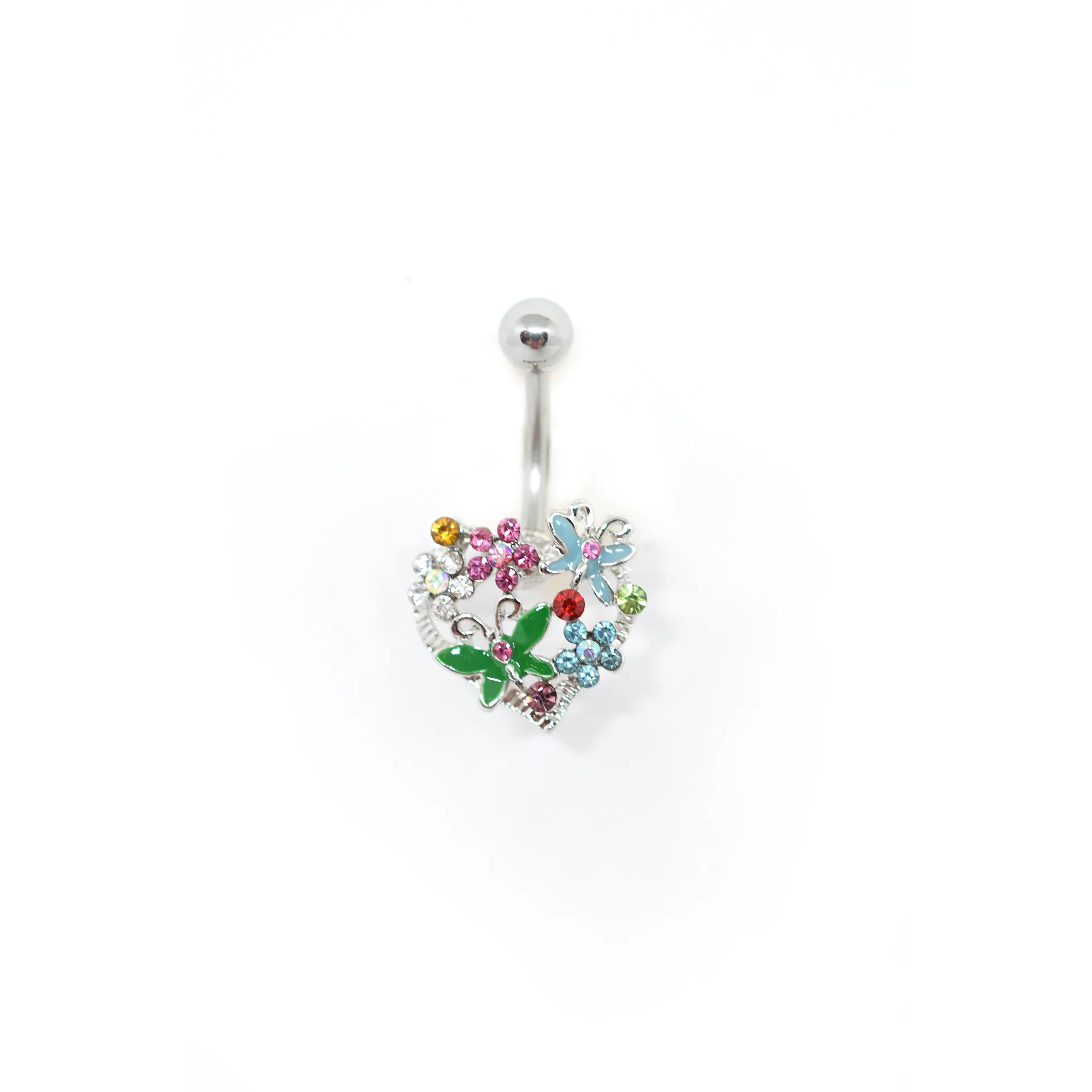 Butterfly Garden Belly Ring