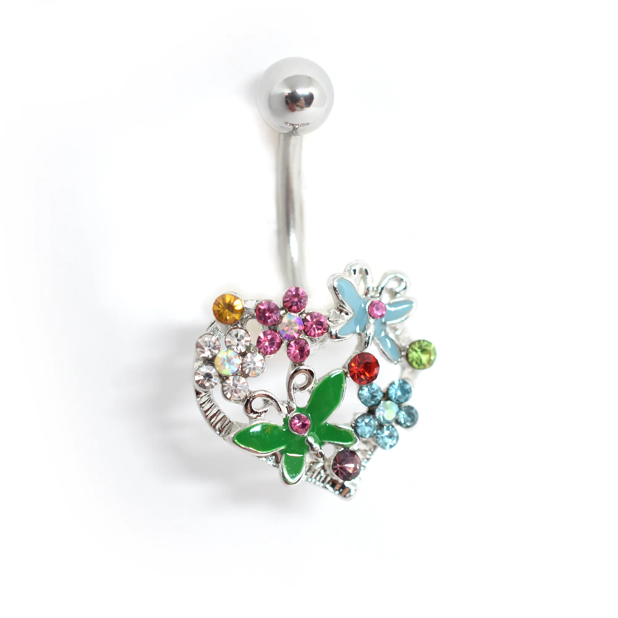 Butterfly Garden Belly Ring