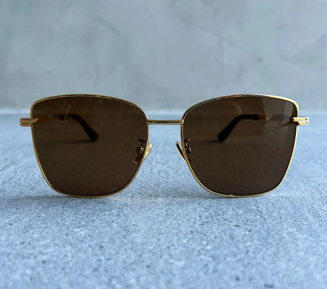 BV 1237S Sunglasses, Gold/Brown