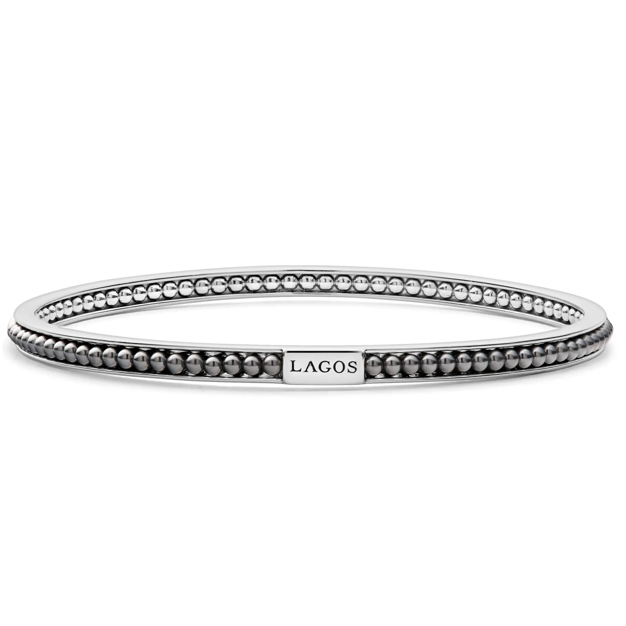 Caviar Icon Hematite Bangle