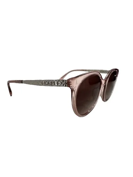 Chanel Pink Pantos Round Sunglasses