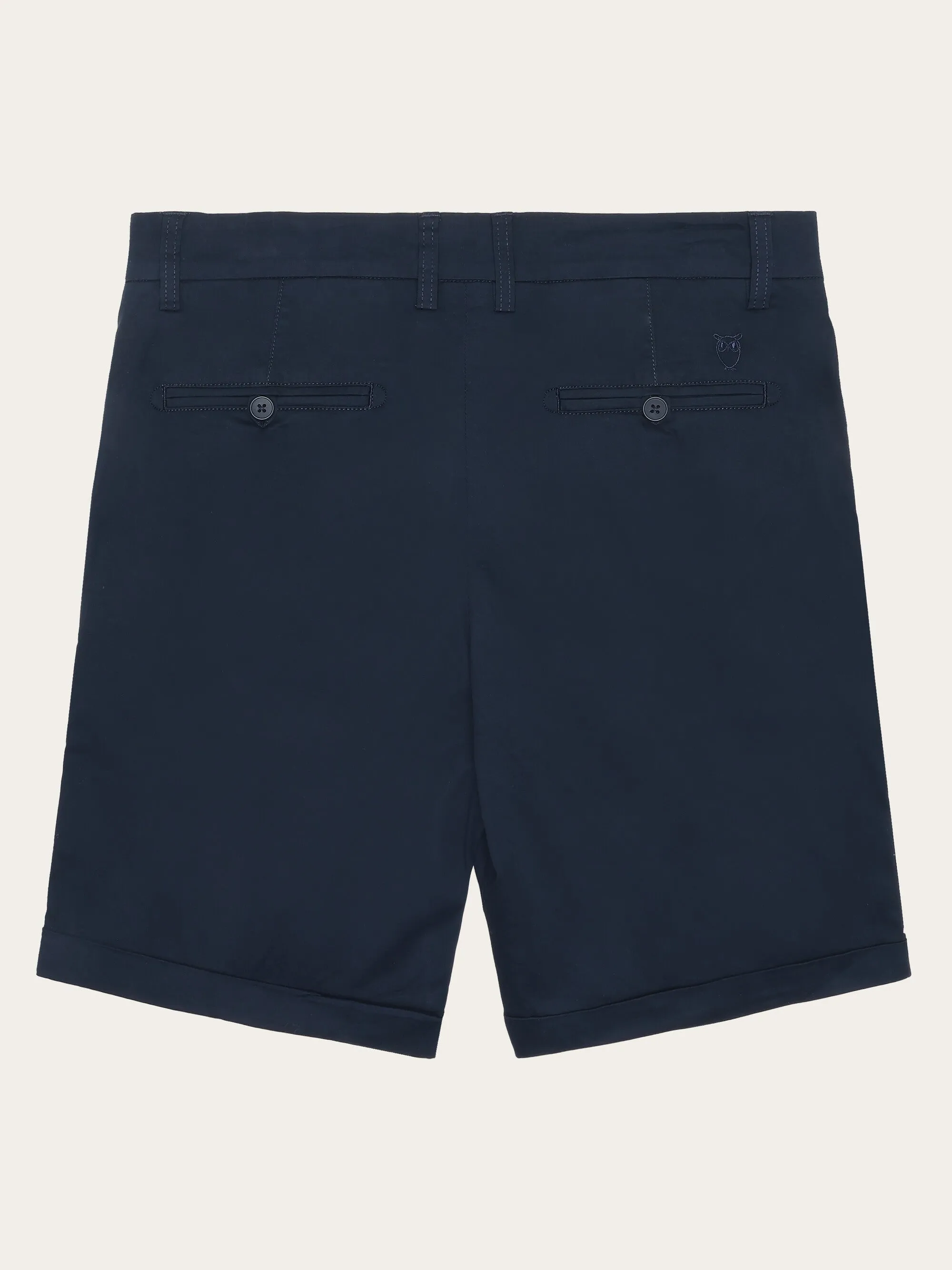 CHUCK regular chino poplin shorts - Total Eclipse