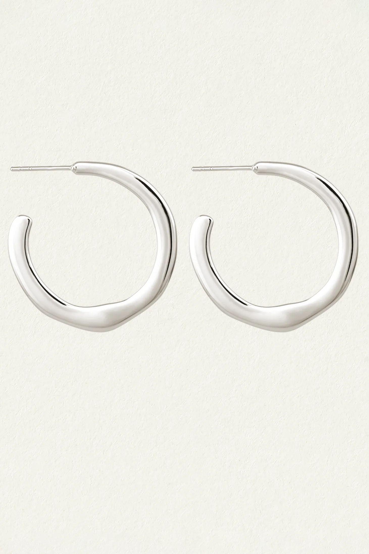 Circe Medium Hoops - Silver