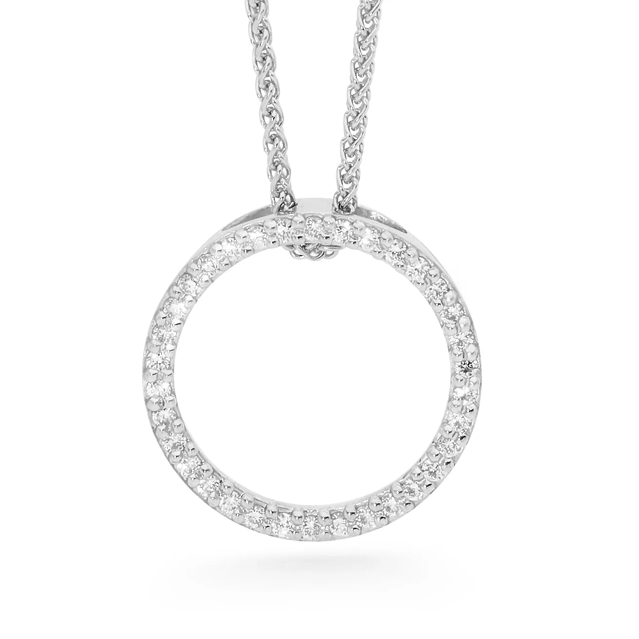 Circular Diamond Pendant