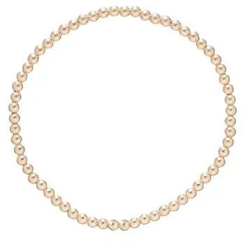 Classic Gold 3mm Bead Bracelet