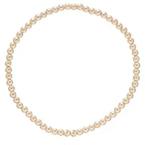 Classic Gold 3mm Bead Bracelet