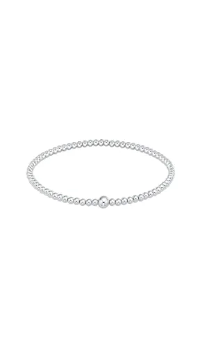 CLASSIC STERLING 2MM BEAD BANGLE