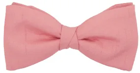 CLEARANCE - Light Coral Shantung Bow Tie