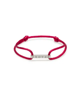 CROYEZ SATIN CORD - RED/SILVER