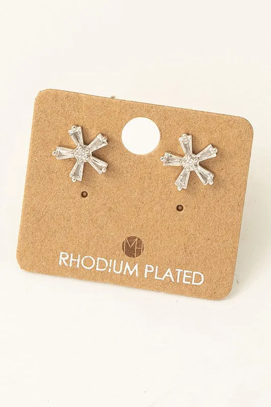 Crystal Flower Must Have Stud Earring