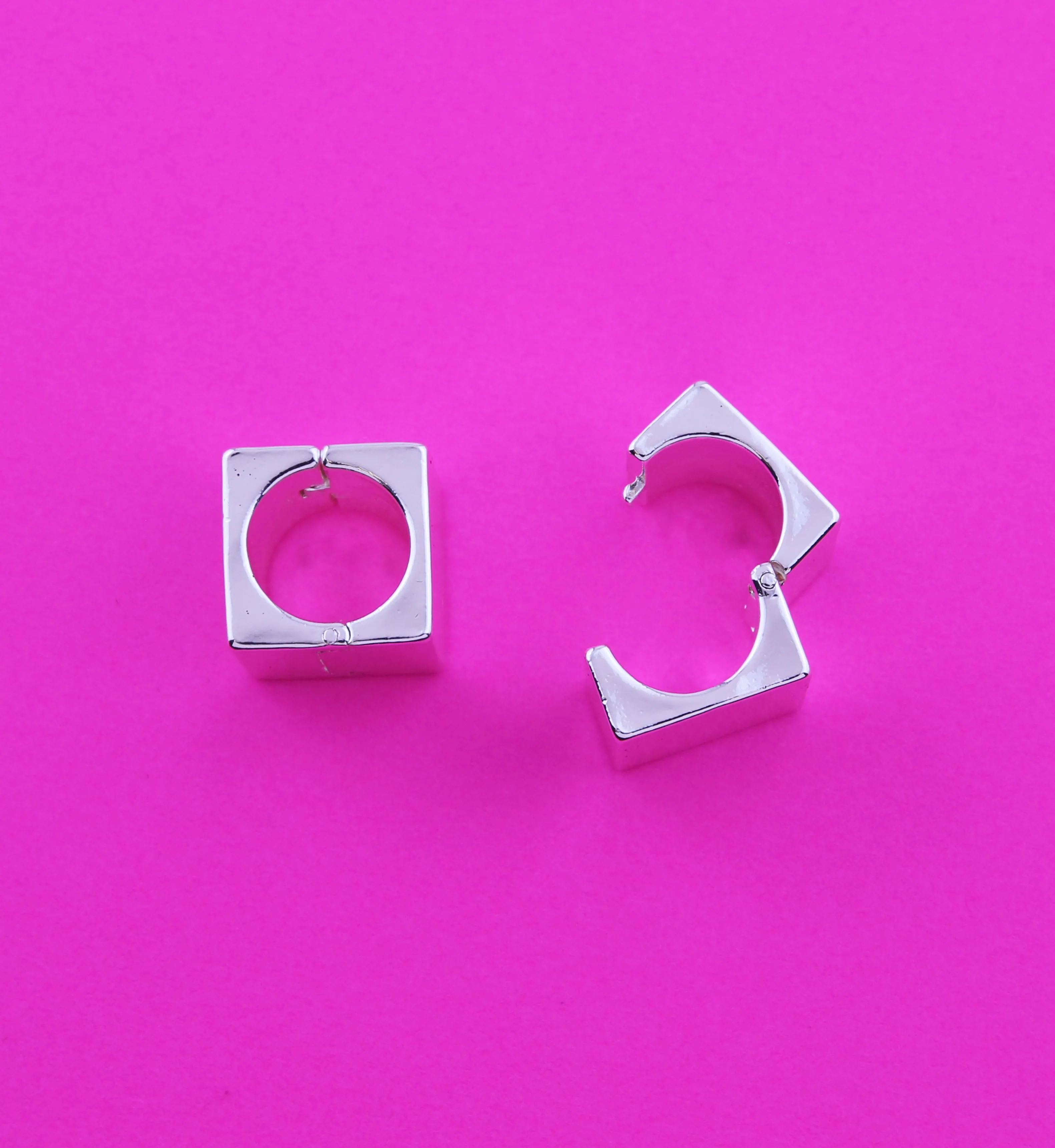 Cube Stainless Steel Hinged Ear Weights