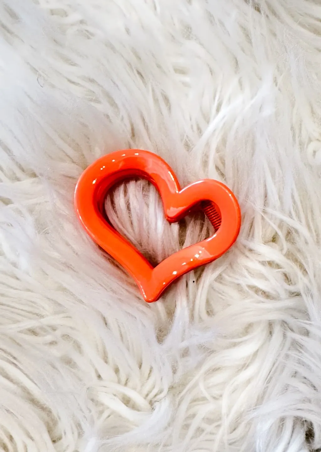 Cute Heart Hair Claw Clip