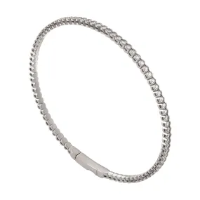 Diamond Flexible Bangle Bracelet