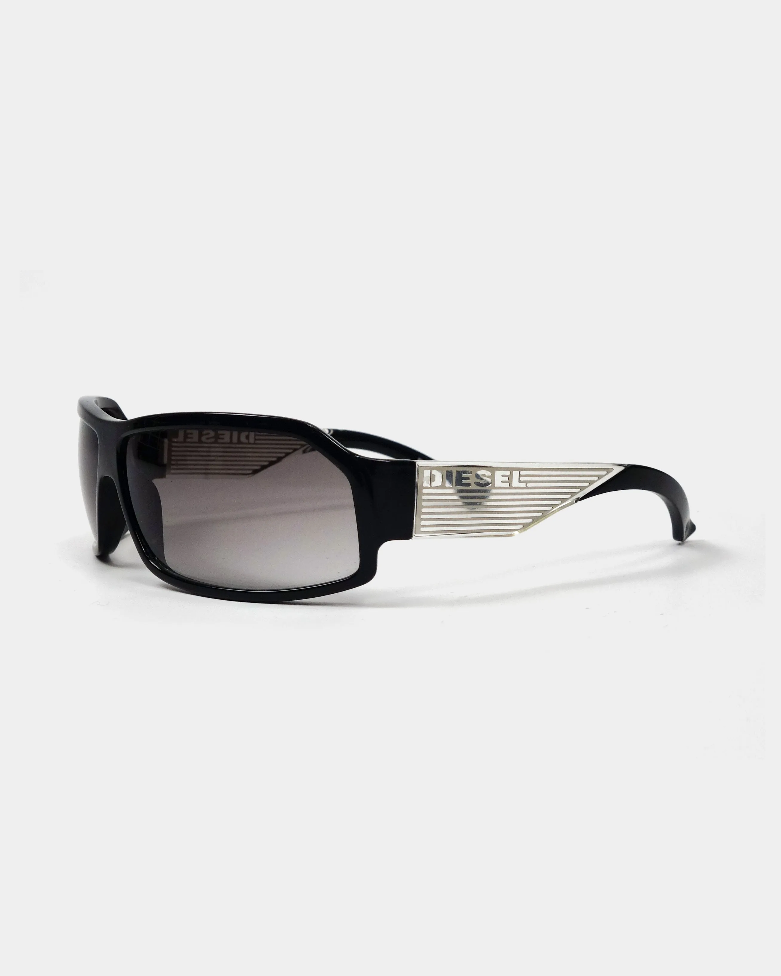 Diesel Black Translucid Logo Sunglasses 2000's