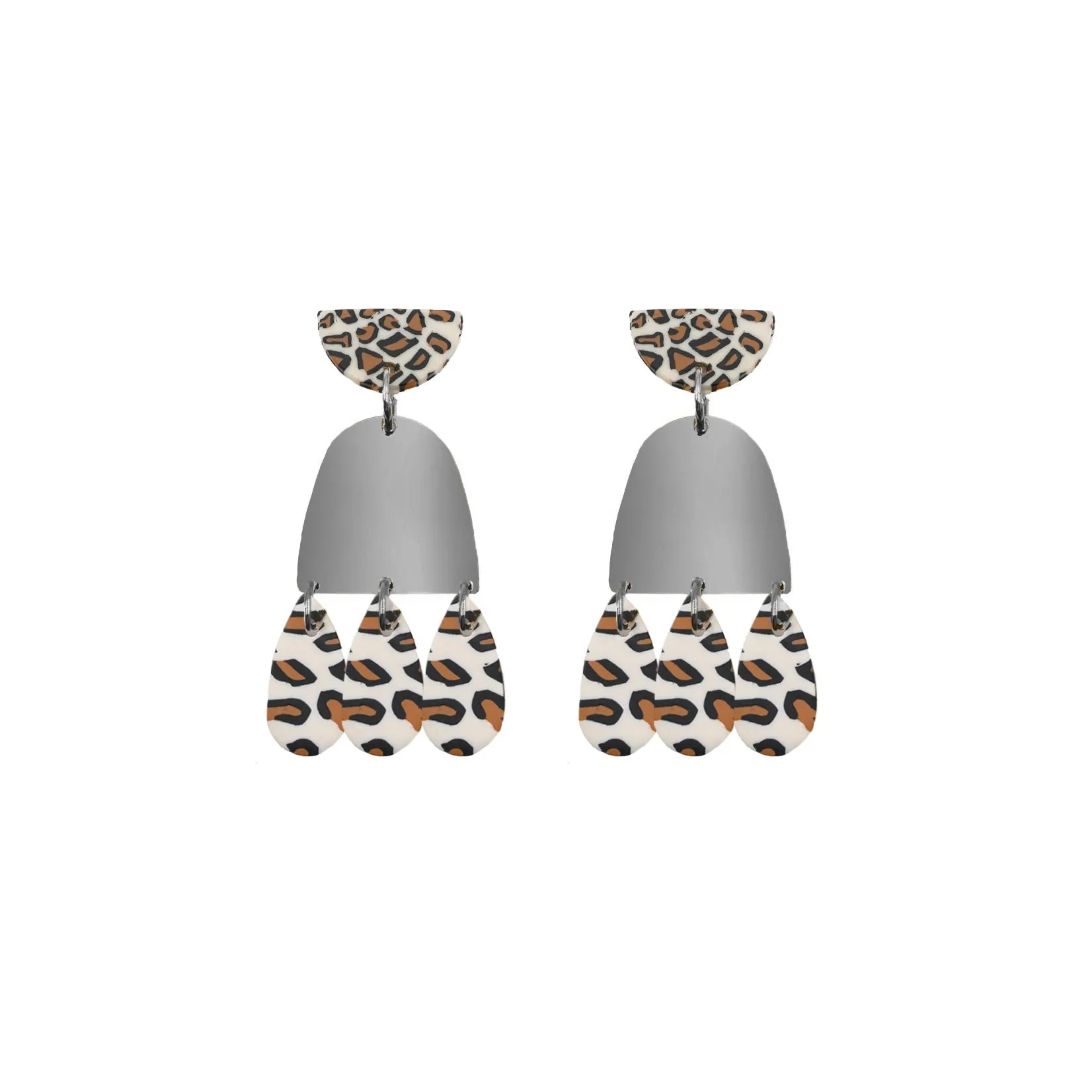 Doris Collection - Gunmetal Kamilah Earrings