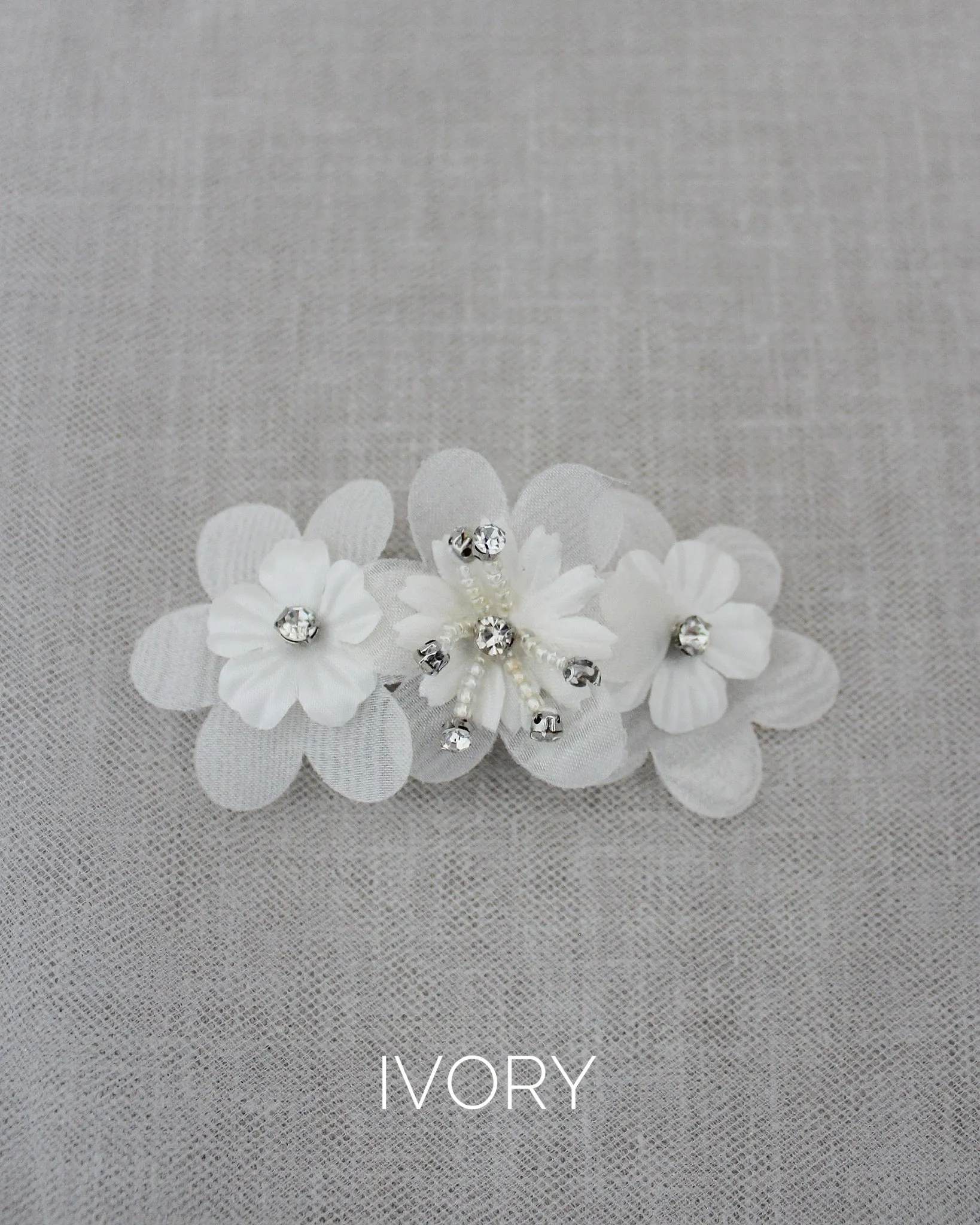 Embellished Flower Barette